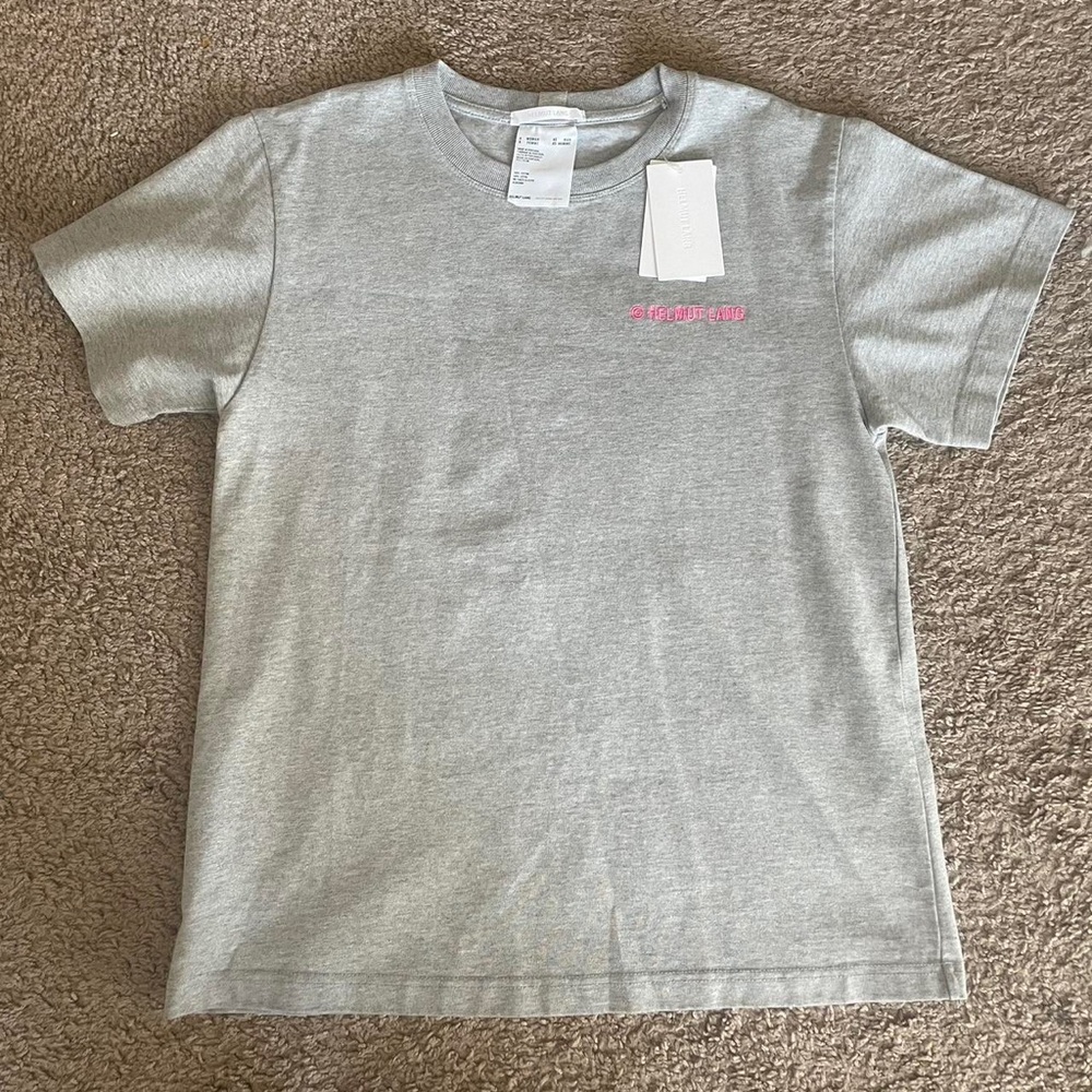 HELMUT LANG ｜ classic embroidered logo t-shirt 100%cotton